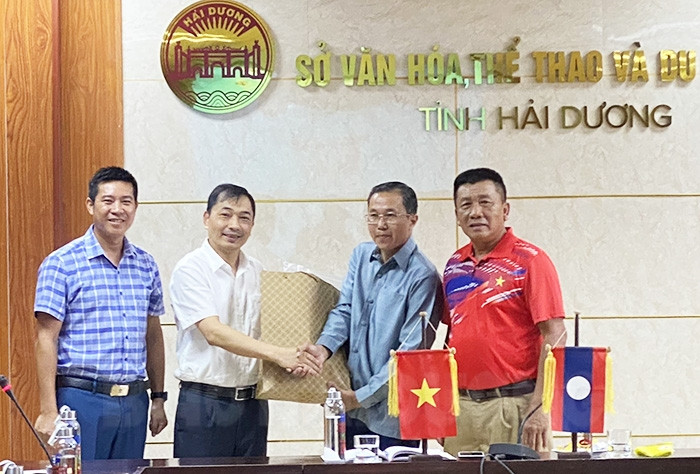 Vientiane athletes improve after 1.5-month training in Hai Duong